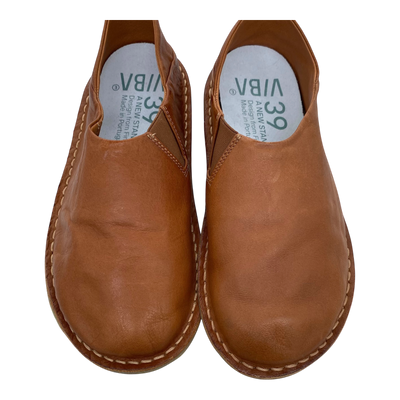 VIBAe Zuma leather shoes, cognac brown | 39