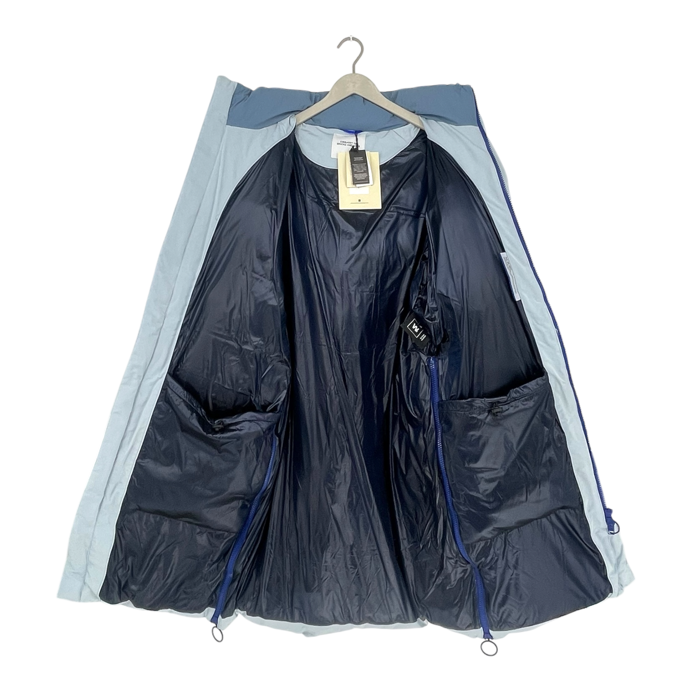 Embassy of Bricks and Logs ogoki puffer jacket, baby blue | unisex L