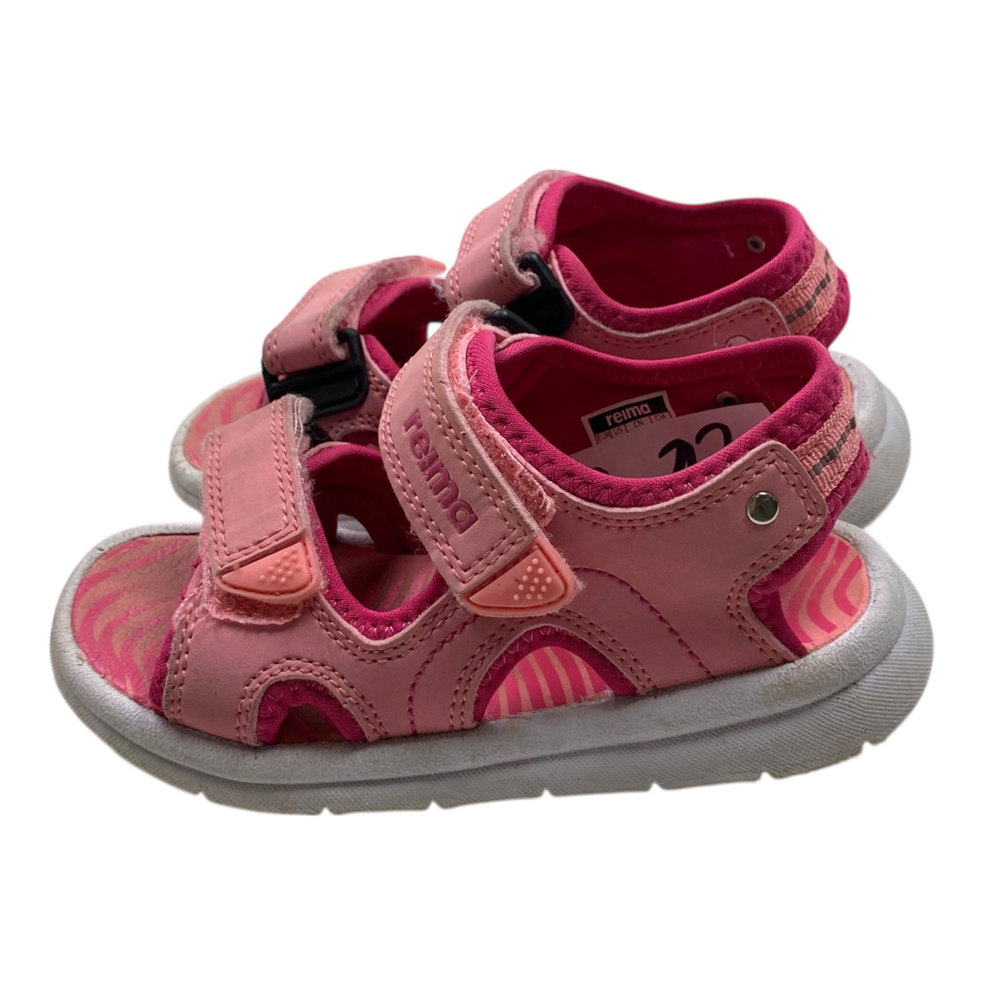 Reima bungee sandals, pink | 27