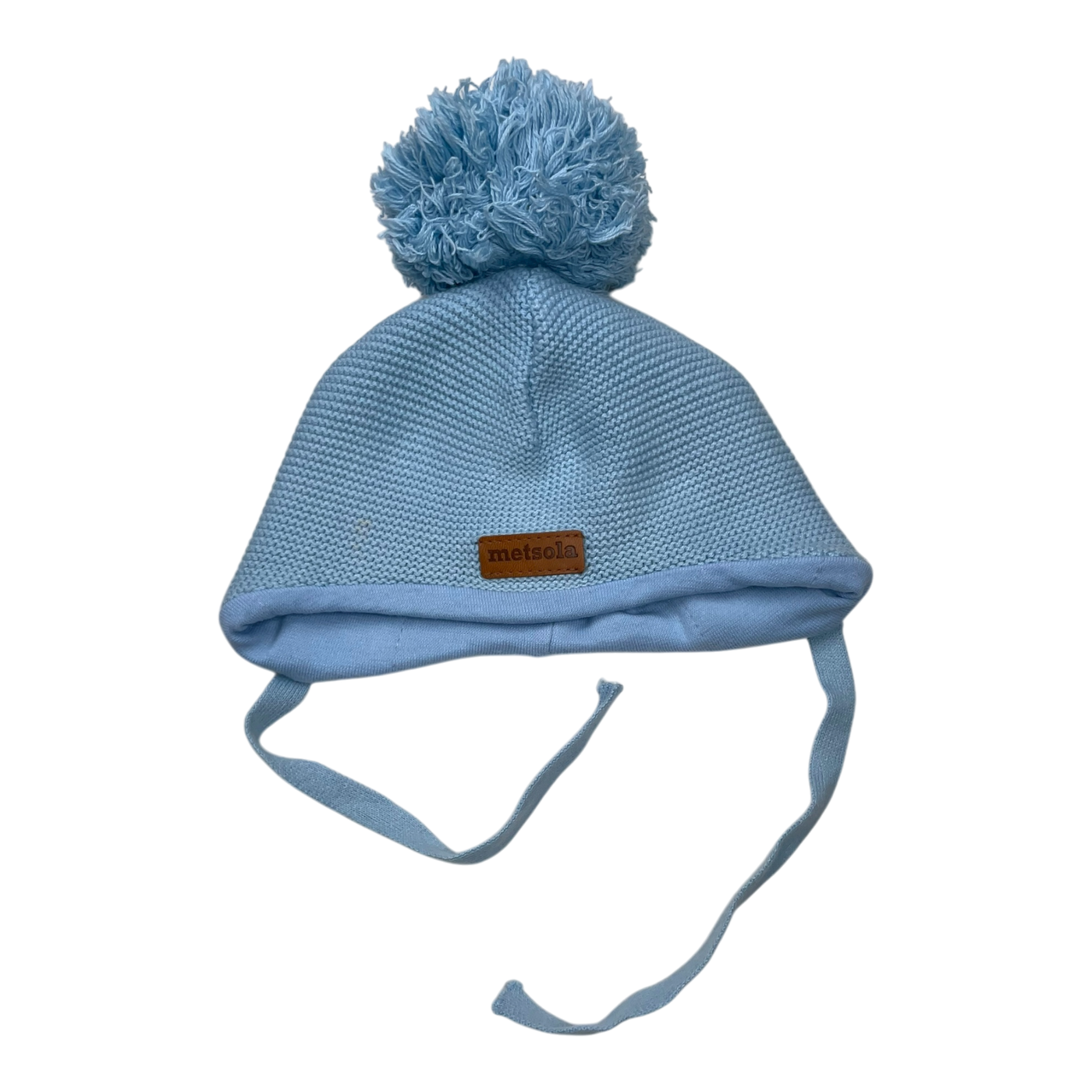 Metsola knit cotton beanie, baby blue | 0-6m