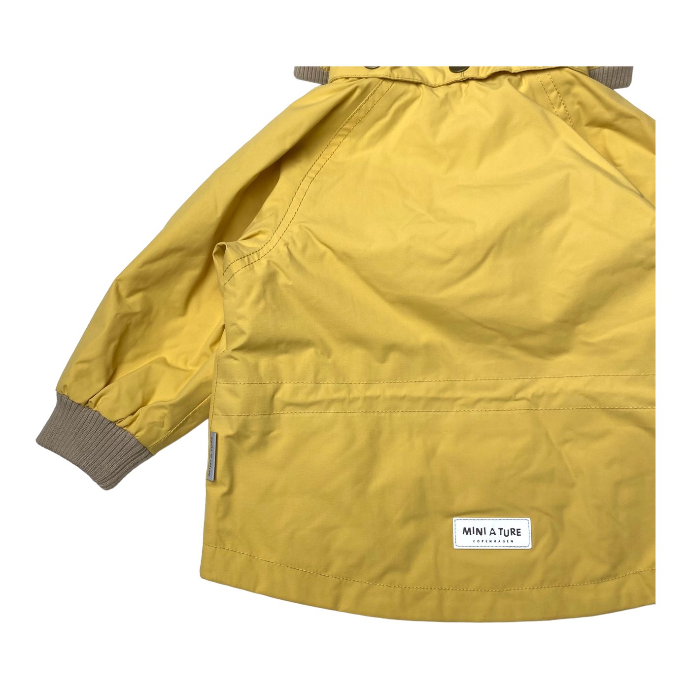 Mini A Ture wai fleece jacket, rattan yellow | 74cm