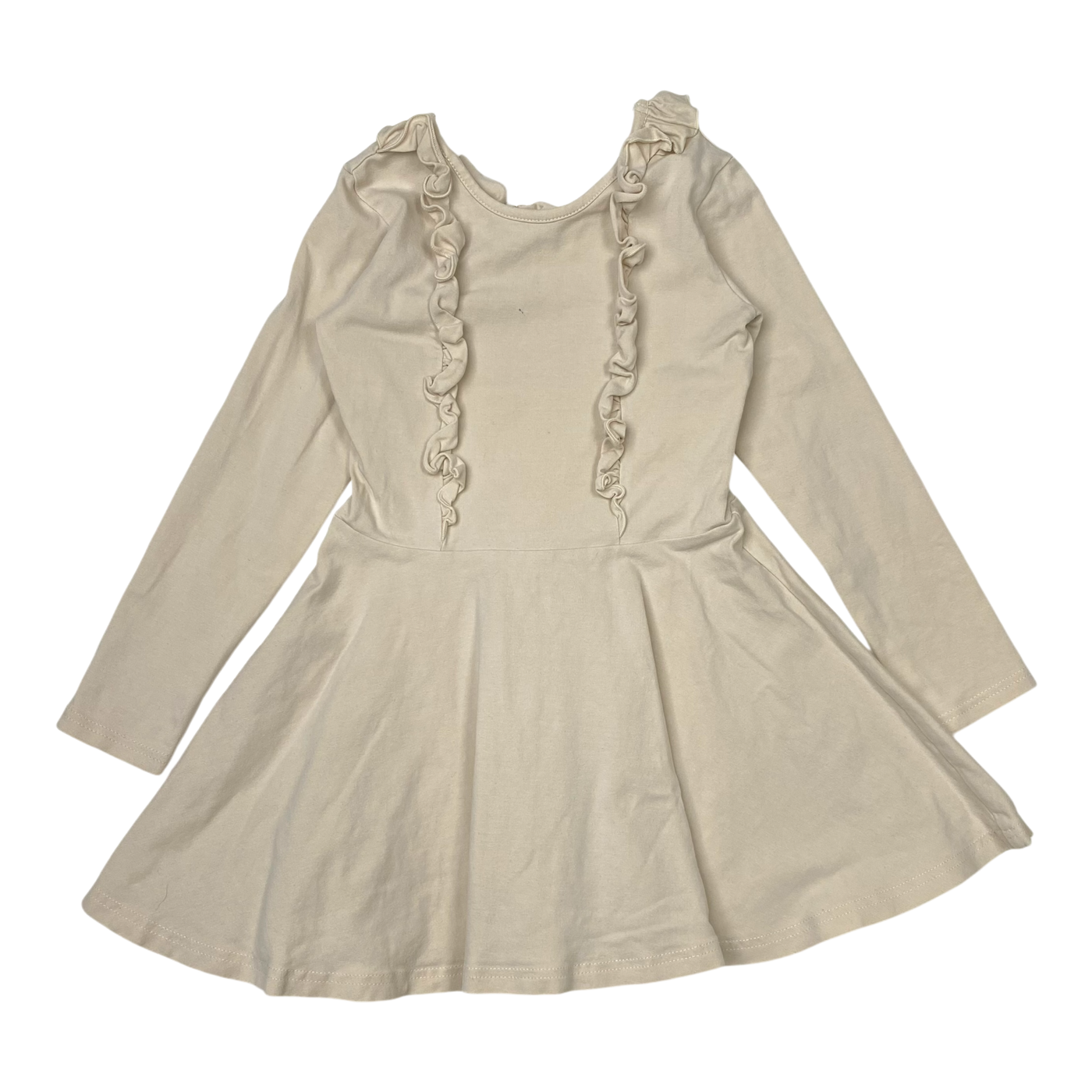 Gugguu frilla dress, almond | 104cm