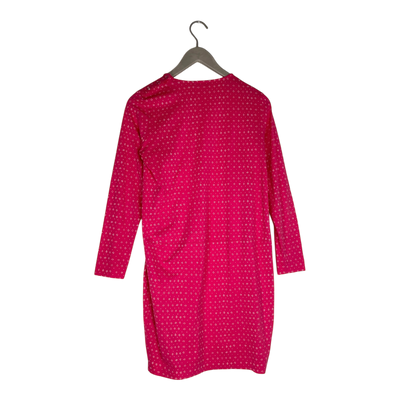 Marimekko pussukka muija dress, hot pink, white dots | woman S