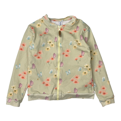 Metsola sweat jacket, flowers | 134/140cm