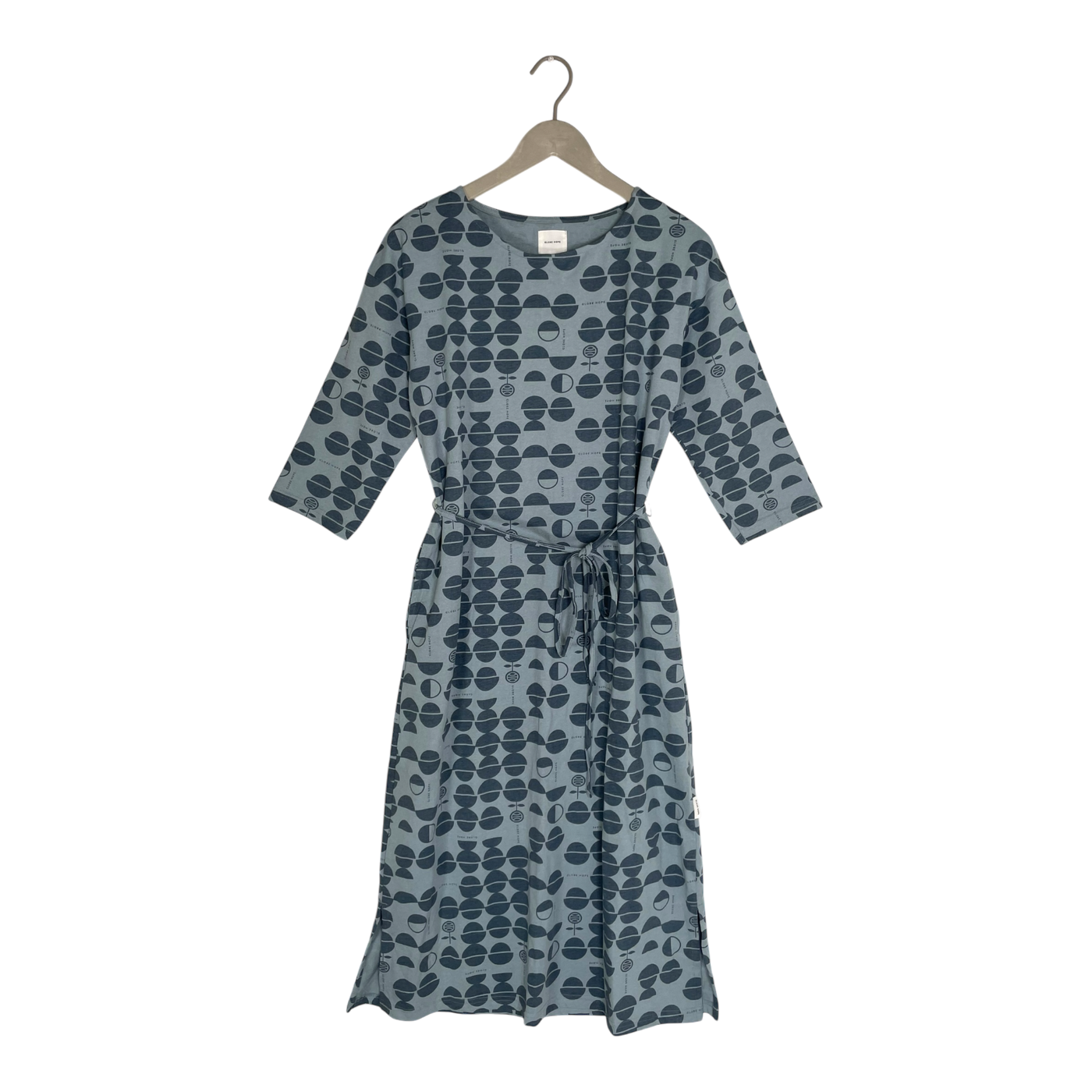 Globe Hope äkäslinka tricot dress, blue logo print | woman S