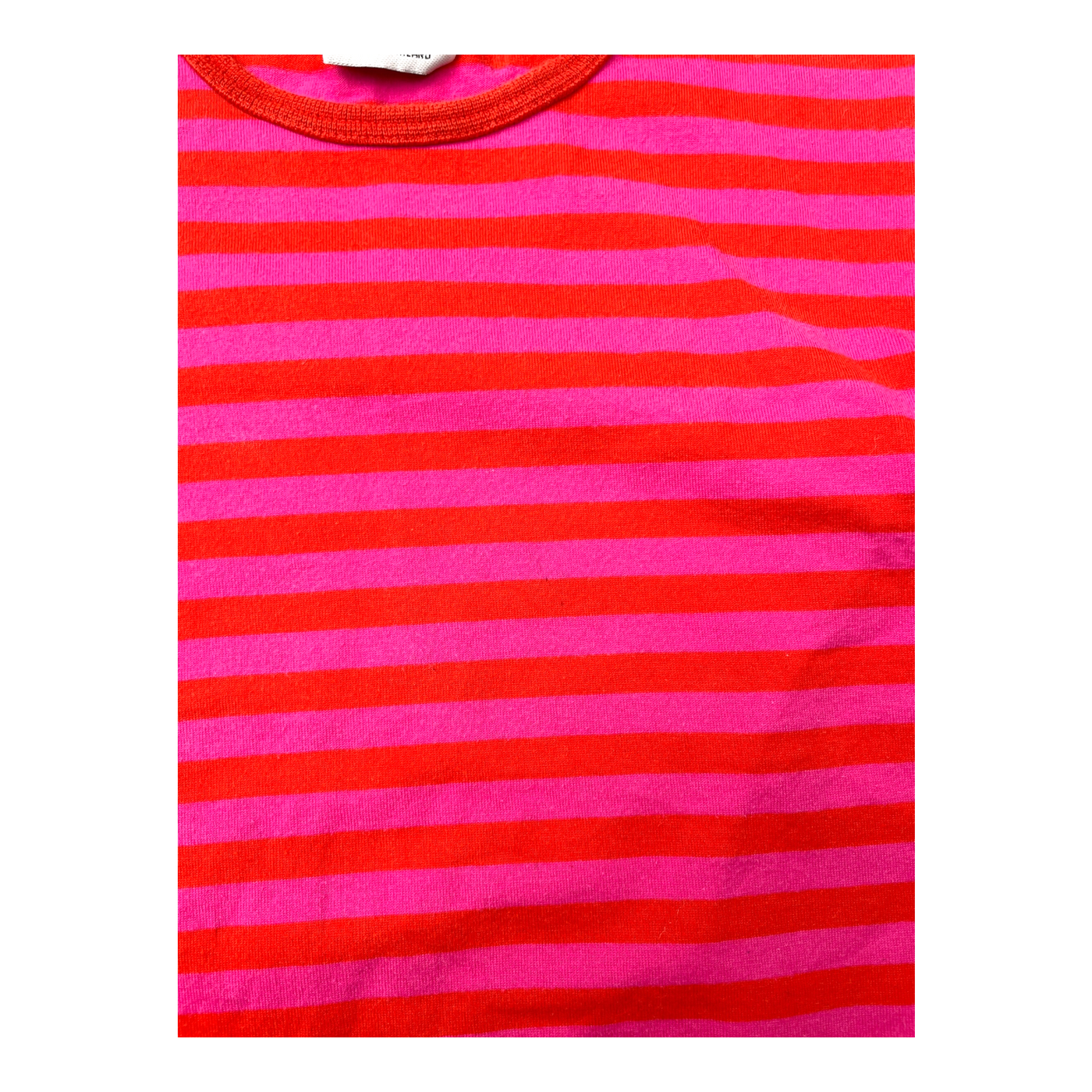 Marimekko stripe t-shirt, pink and red | 120cm