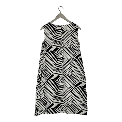 Marimekko aleksandra linen dress, black/white | woman 38