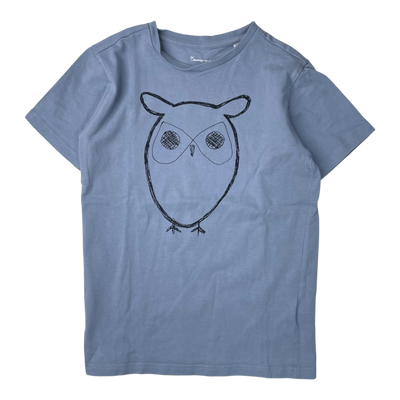 Knowledge cotton t-shirt, dusty blue | 146/152cm