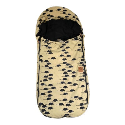 Mini Rodini footmuff, mouse | onesize