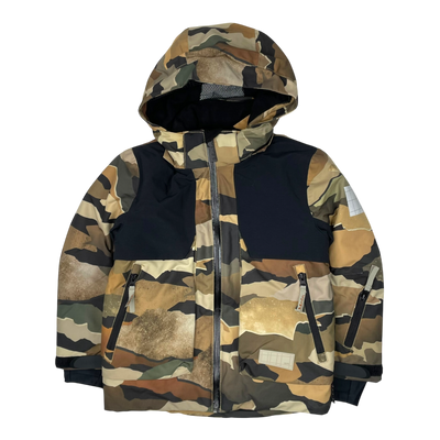 Molo alpine winter jacket, camo | 116cm