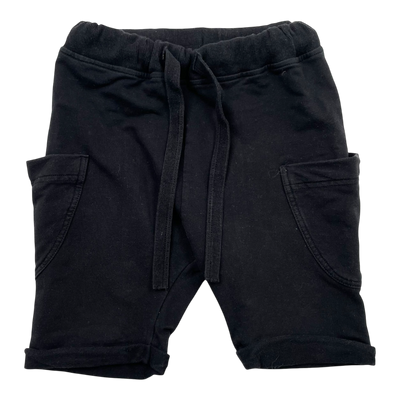 Metsola sweat shorts, black | 98/104cm