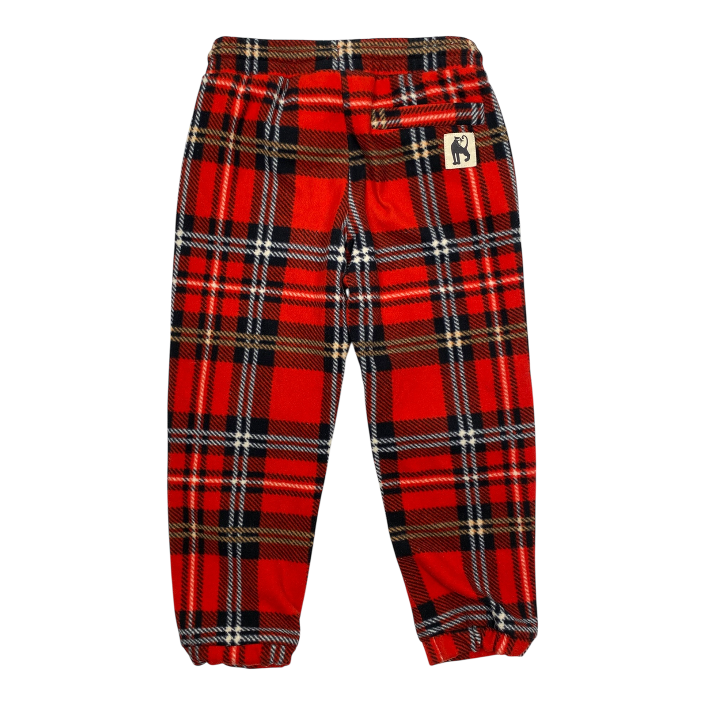 Mini Rodini fleece pants, checkered | 104/110cm