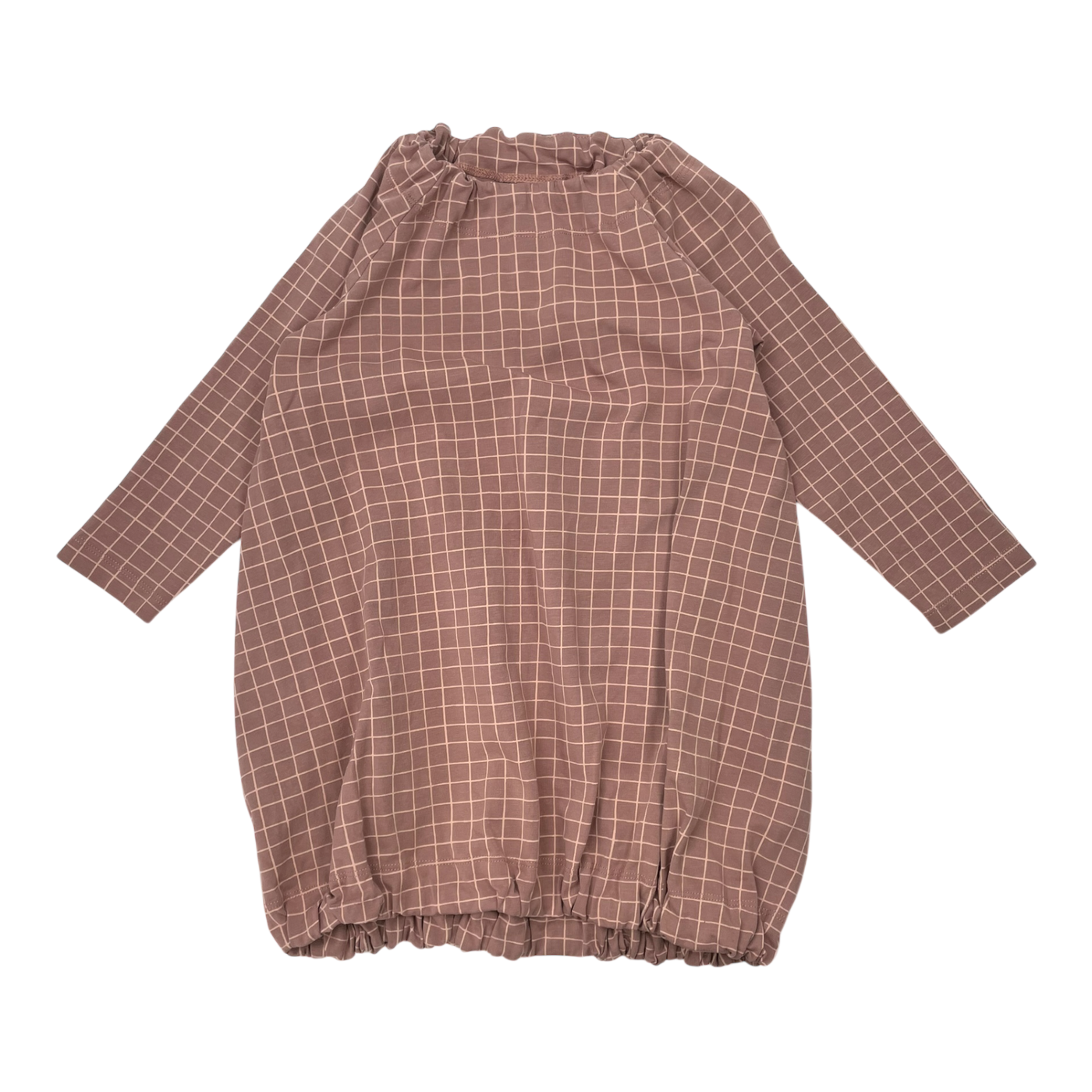 Papu pouch dress, squares | 86/92cm