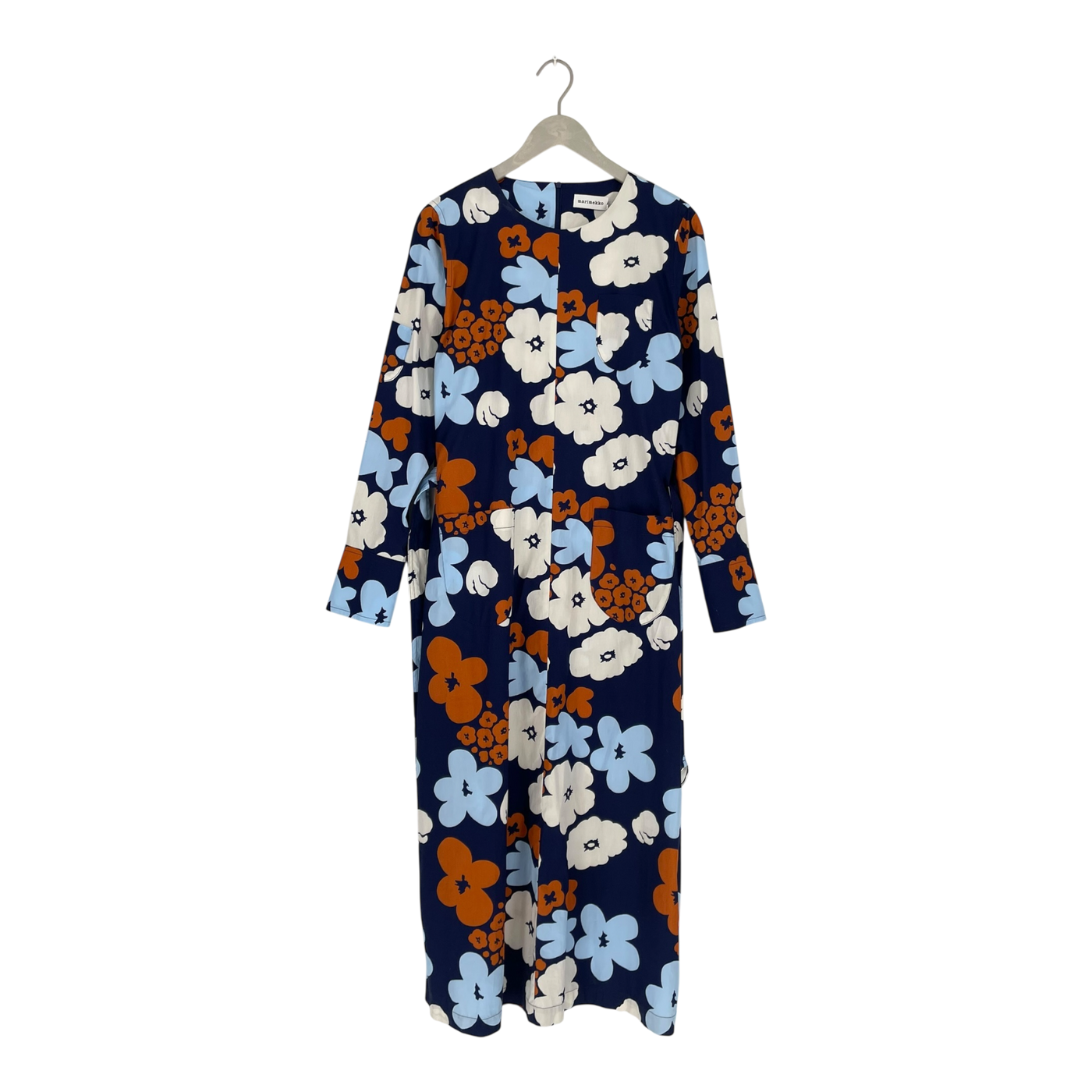 Marimekko heila keväättalkoot dress, blue flowers | woman 44