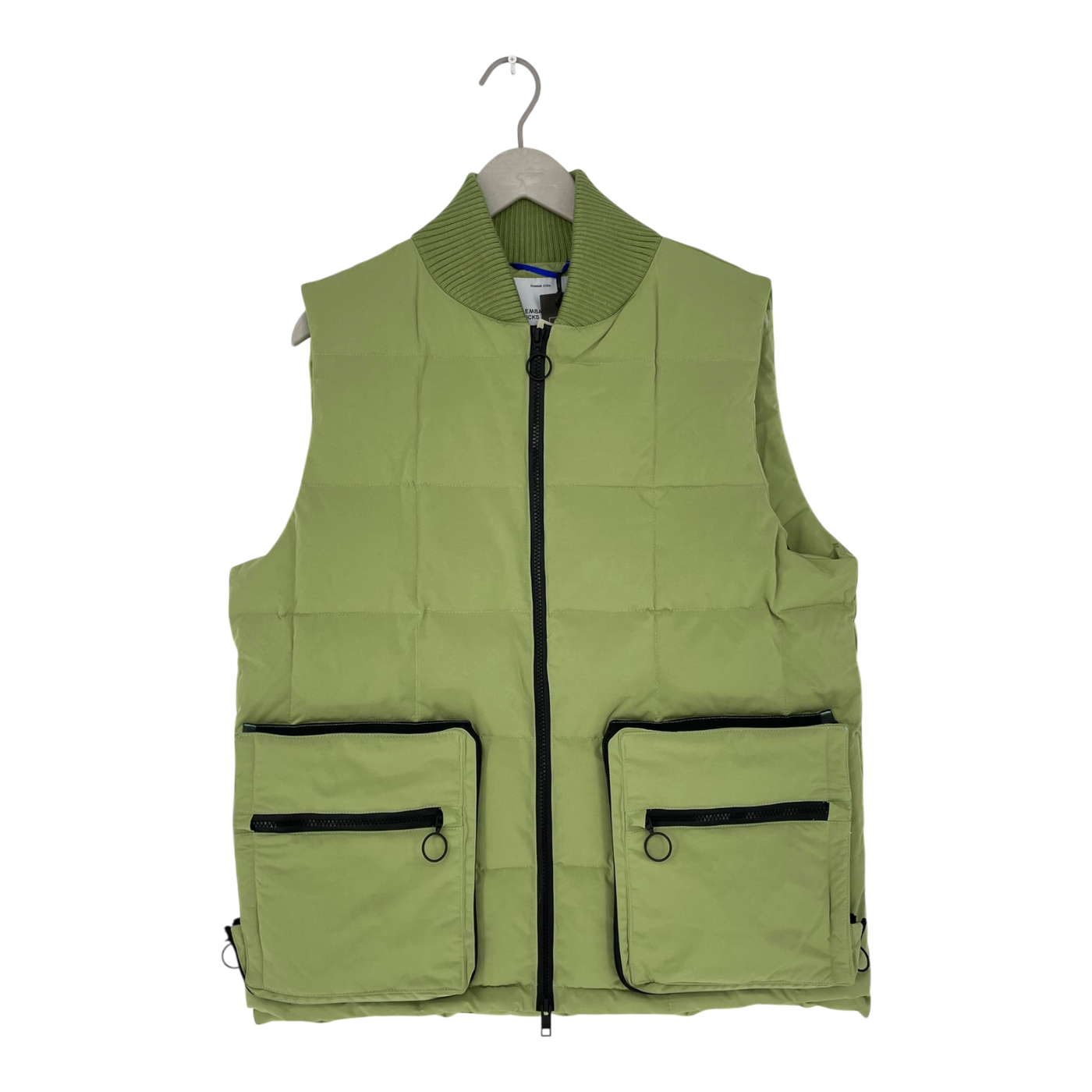 Embassy of Bricks and Logs warwick puffer vest, green | unisex L