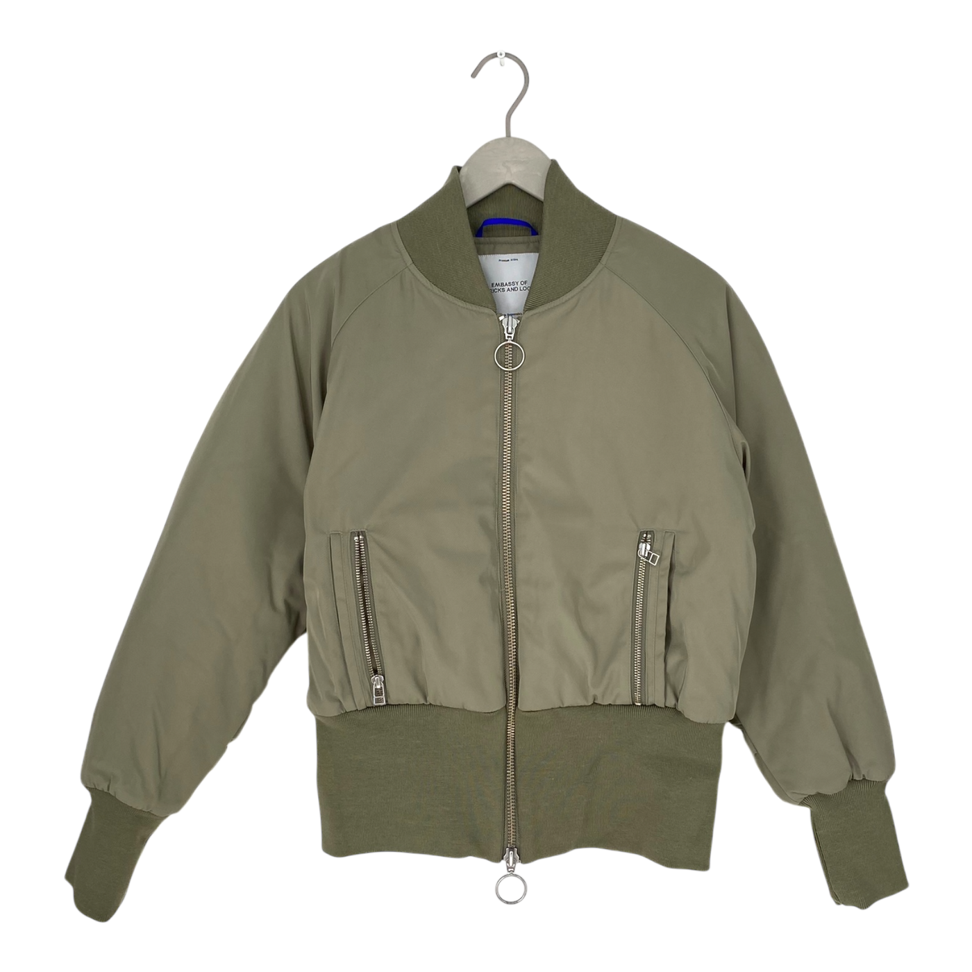 Embassy of Bricks and Logs victoria bomber jacket, tea green | unisex S