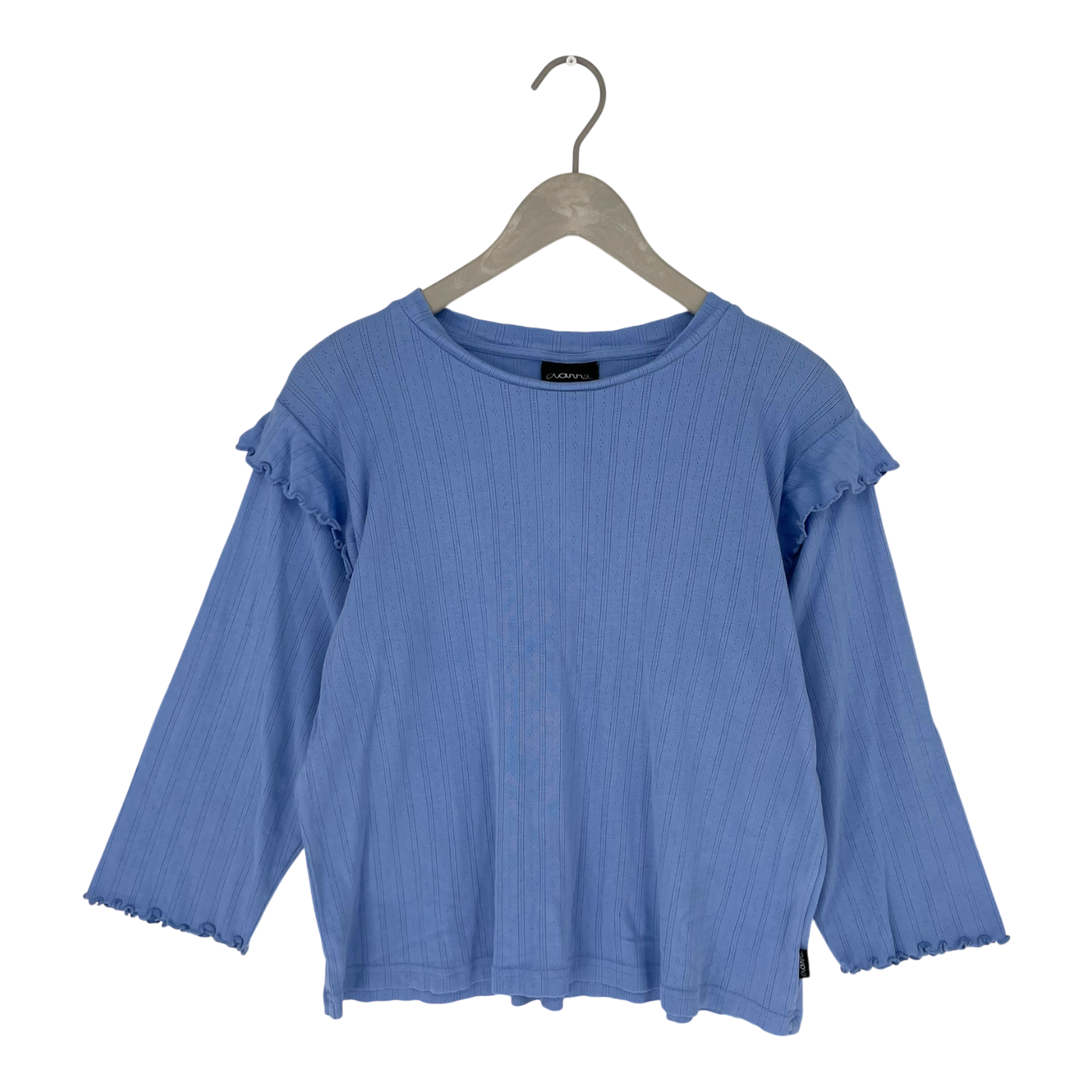 Aarre frill shirt, sky blue | woman S