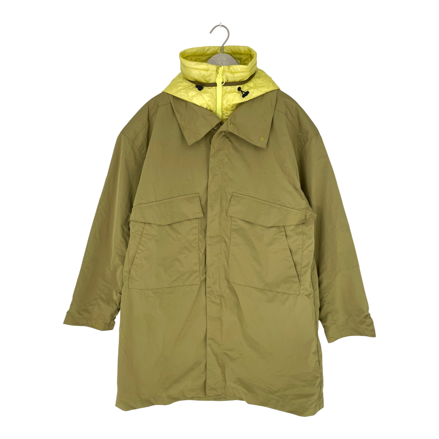 Embassy of Bricks and Logs khari rain coat, green | unisex L