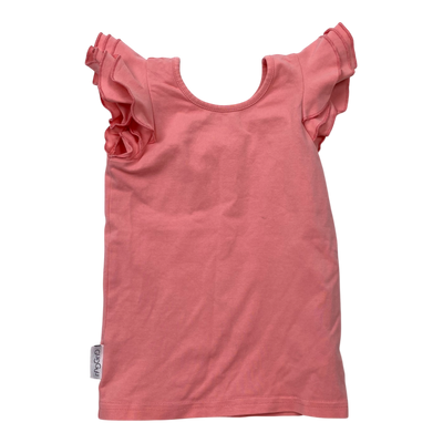 Gugguu frill t-shirt, hot pink | 86cm