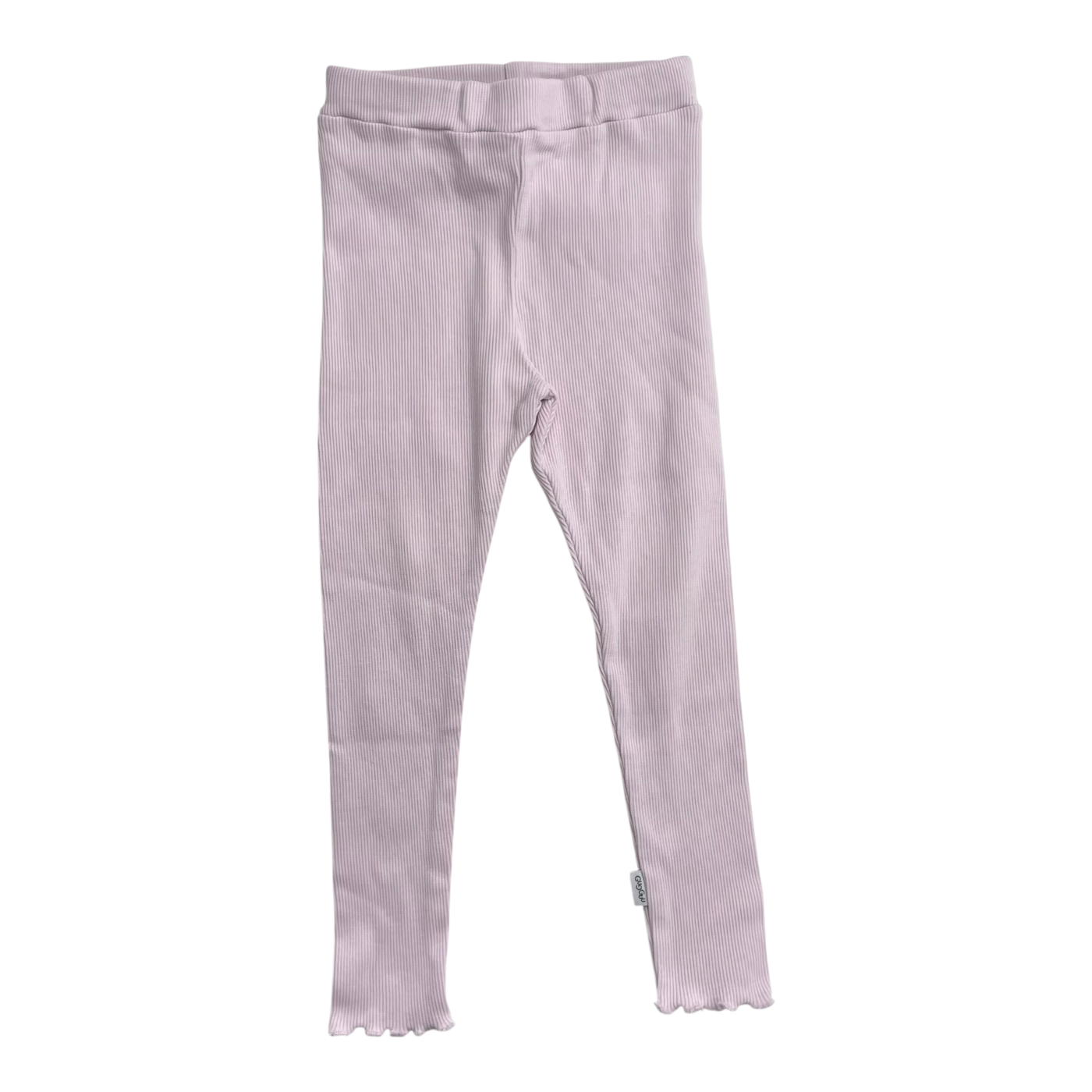 Gugguu rib leggings, misty rose | 92cm