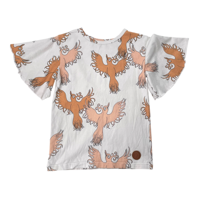 Blaa t-shirt, bird | 122/128cm