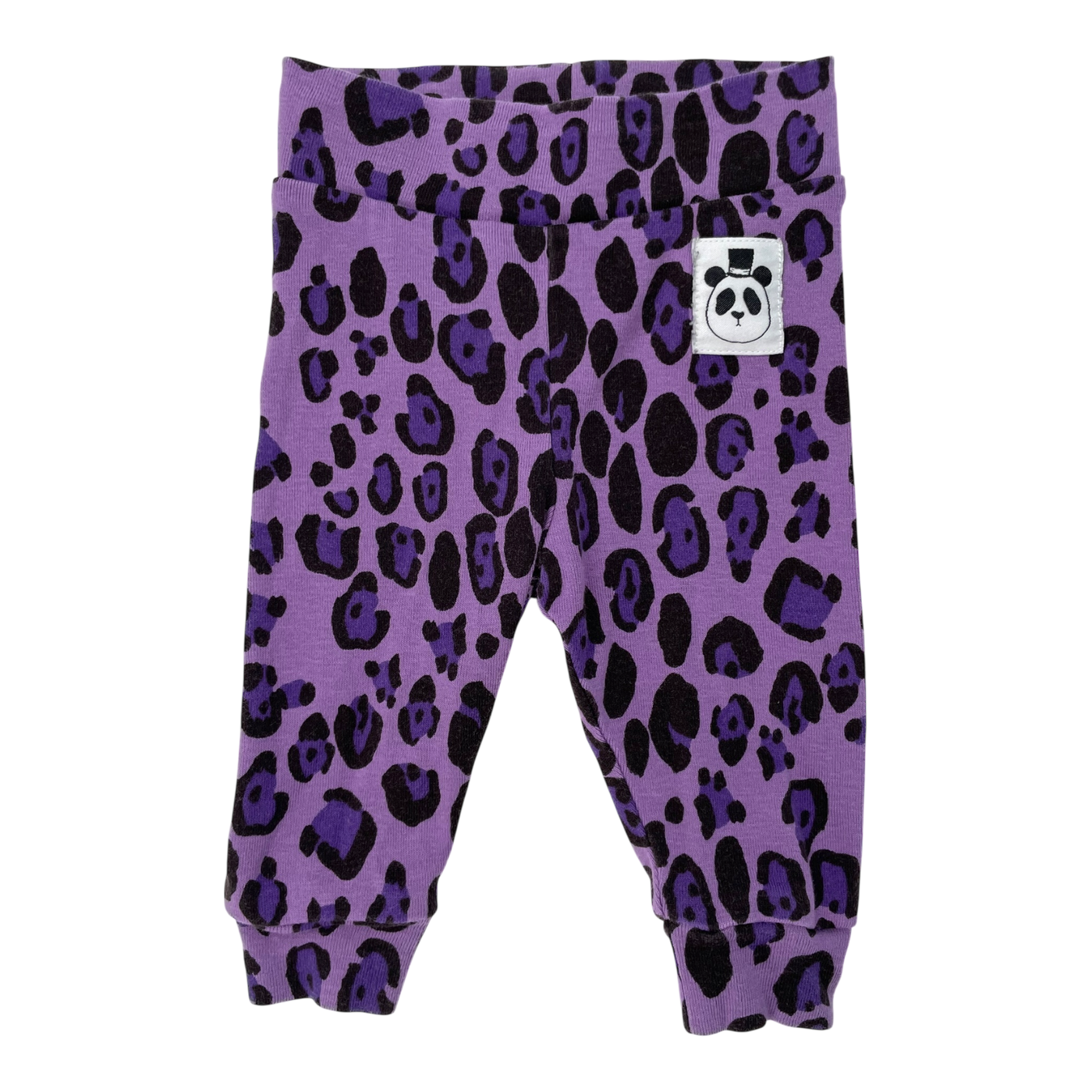 Mini Rodini leggings, purple leopard | 56cm