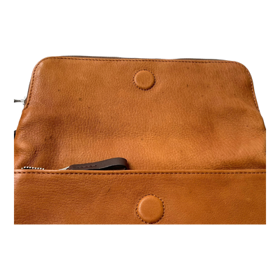 Harold's Bags leather chaza twosize handbag, cognac