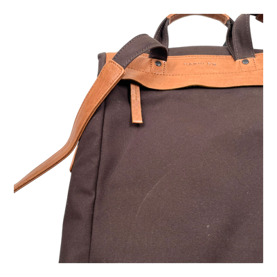 Harold's Bags wax backpack, brown/cognac