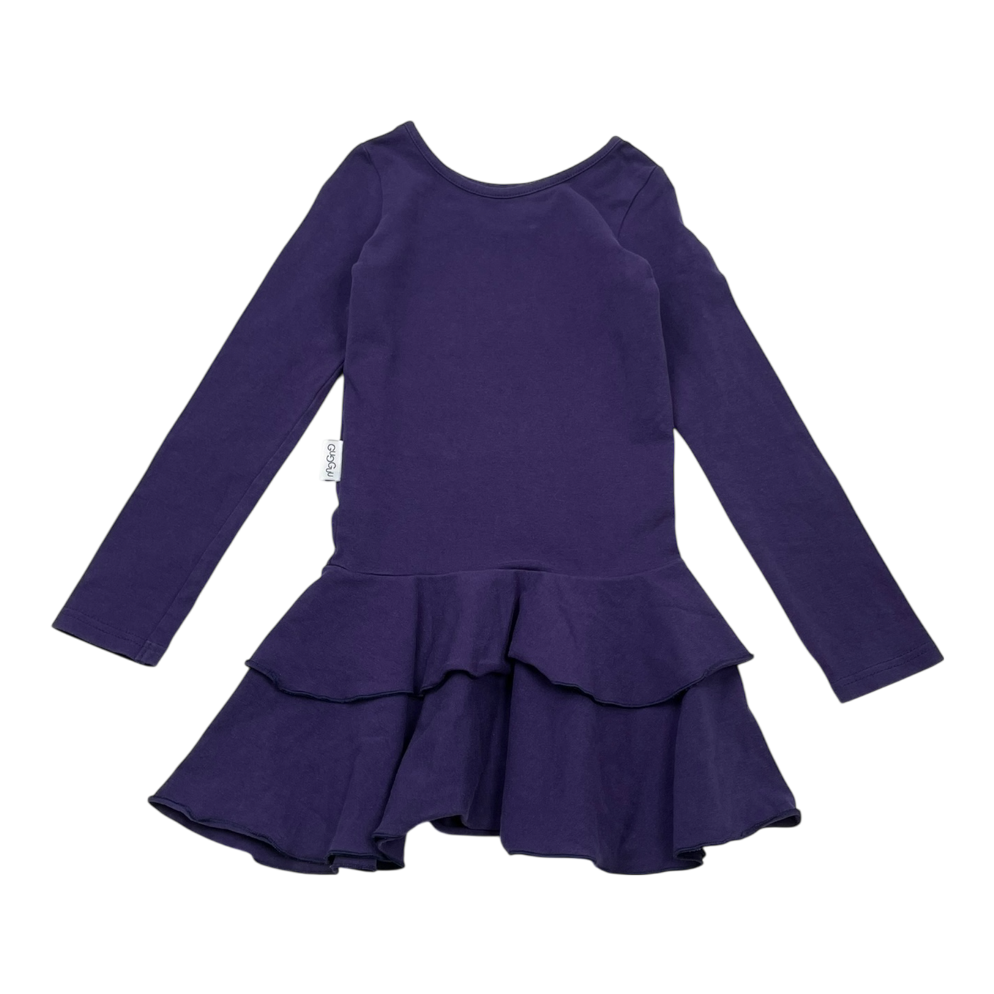 Gugguu frilla dress, purple | 74cm