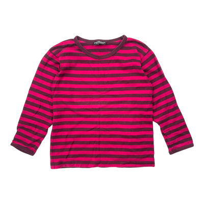Marimekko stripe shirt, red/purple | 110cm