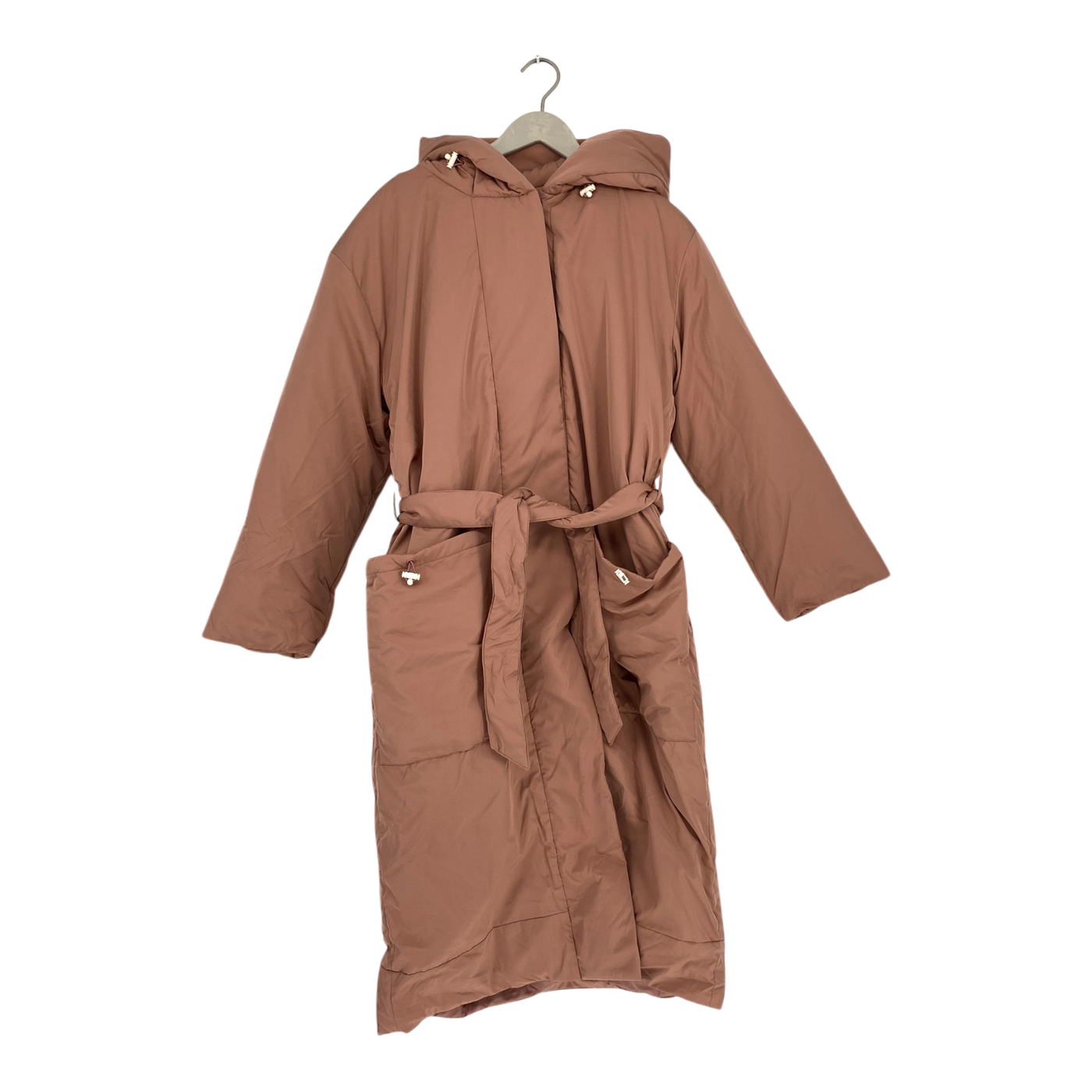 Embassy of Bricks and Logs flin flon puffer coat, salmon pink | woman S