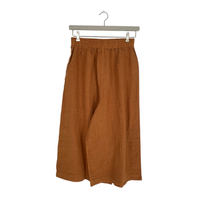 Papu linen culottes, caramel brown | woman M