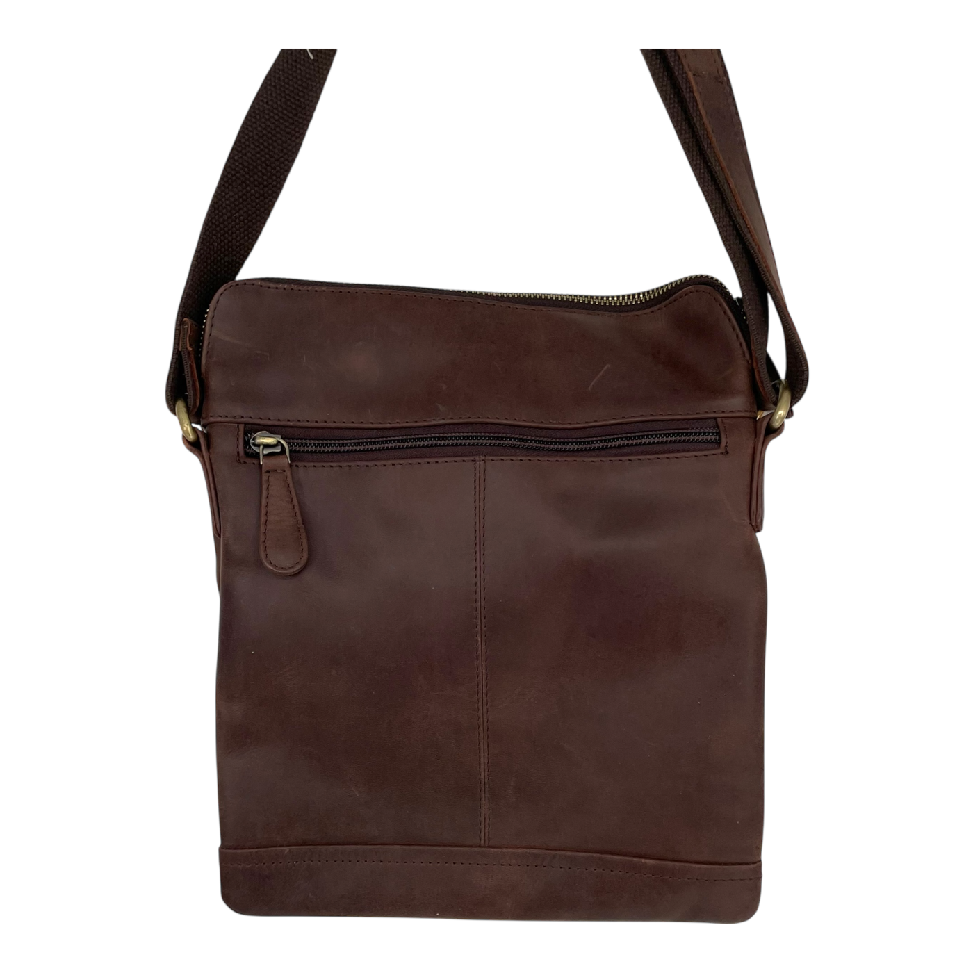 Holzrichter leather shoulder bag, brown