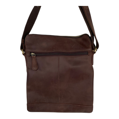 Holzrichter leather shoulder bag, brown