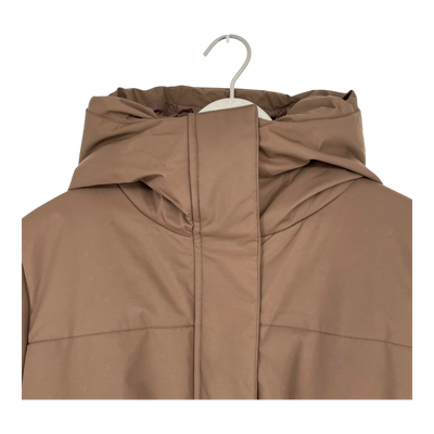 Embassy of Bricks and Logs asby puffer coat, brown | unisex S