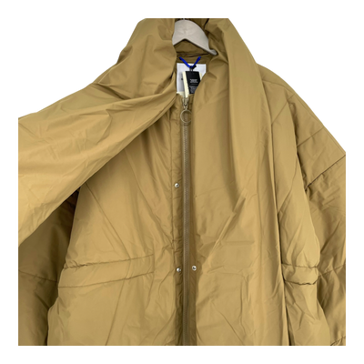 Embassy of Bricks and Logs Fu puffer jacket, golden leaf | woman