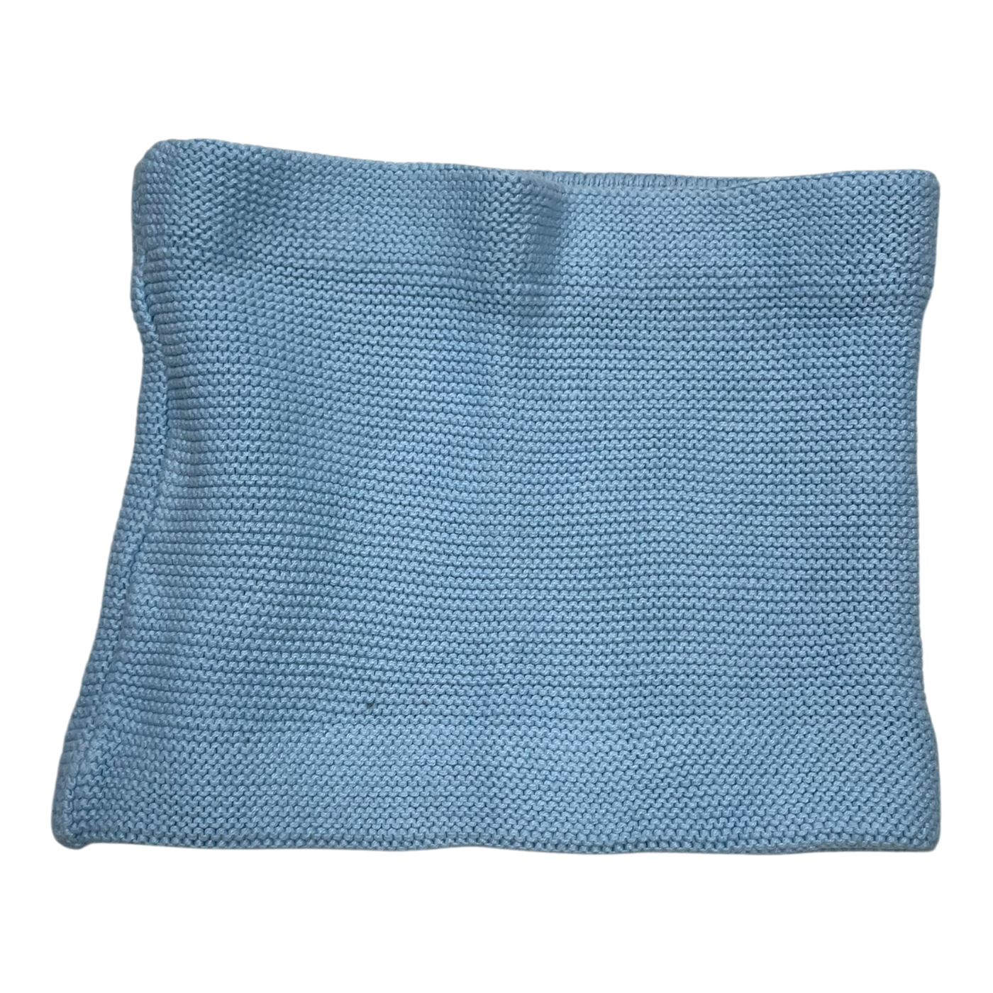 Metsola knit cotton tube scarf, baby blue | onesize