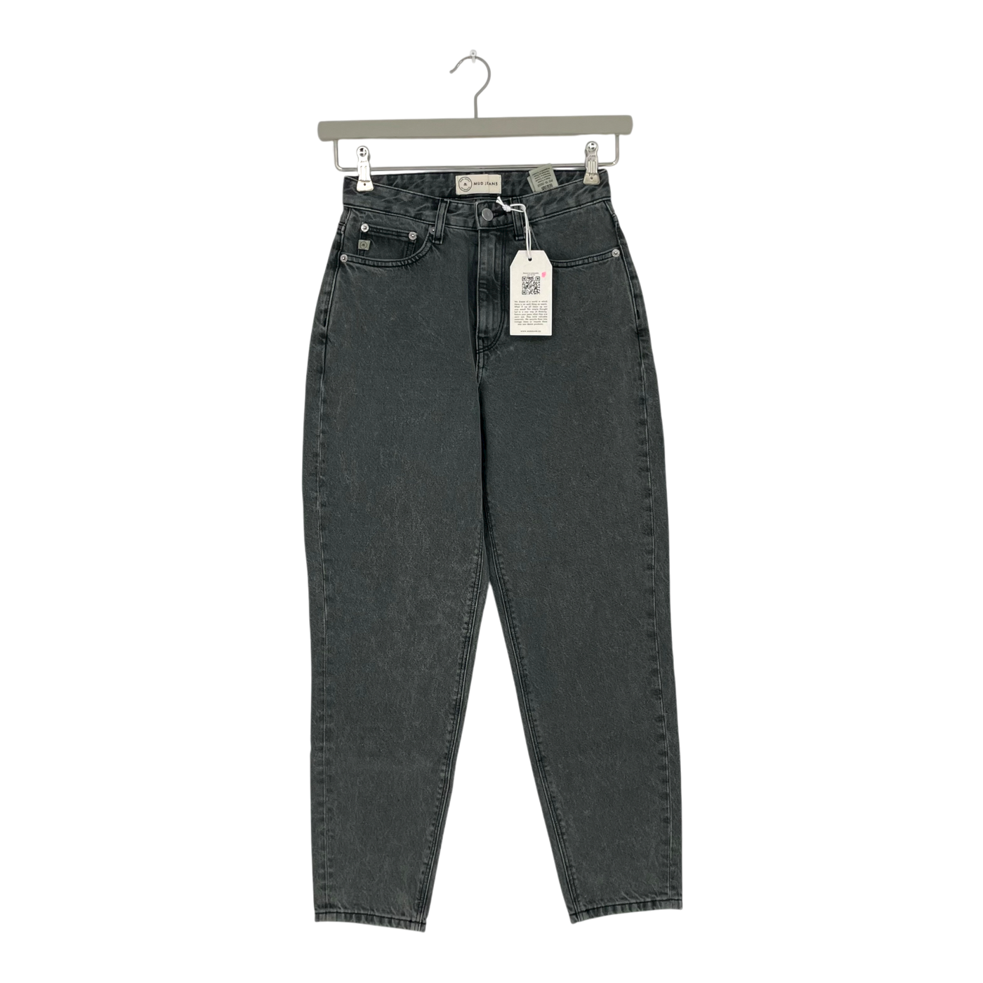 Mud Jeans mams high tapered jeans, washed grey | woman 25/27