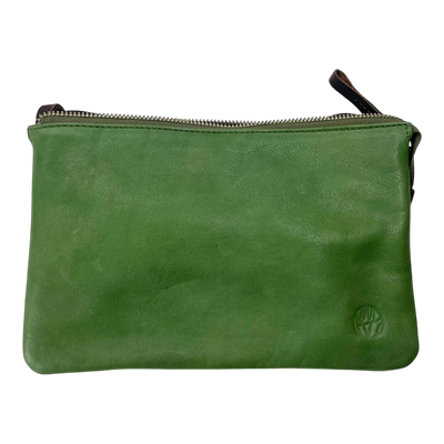 Harold's Bags leather chaza crossbag medium, olive