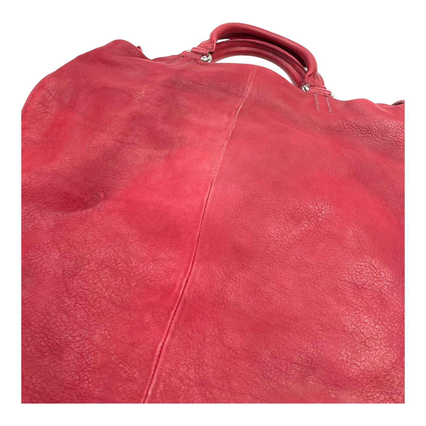 Harold's Bags leather shoulder bag/backpack, red