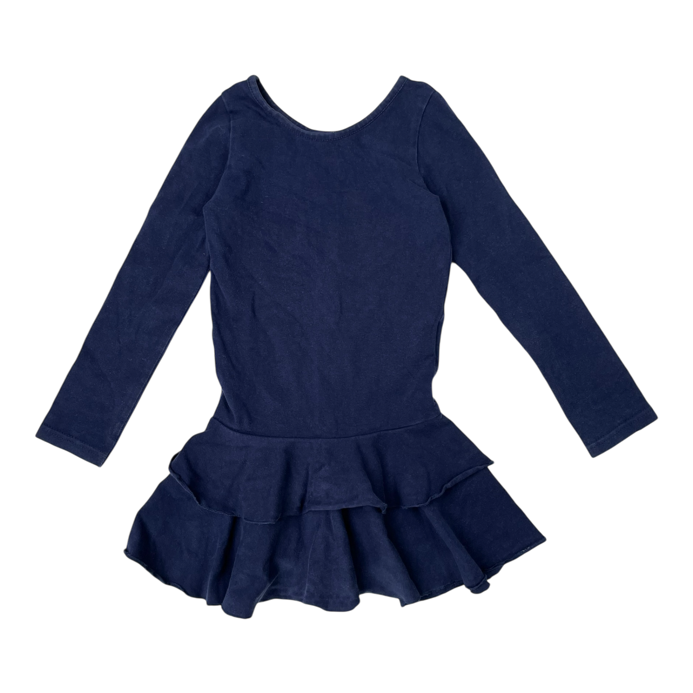 Gugguu frilla dress, navy blue | 92cm