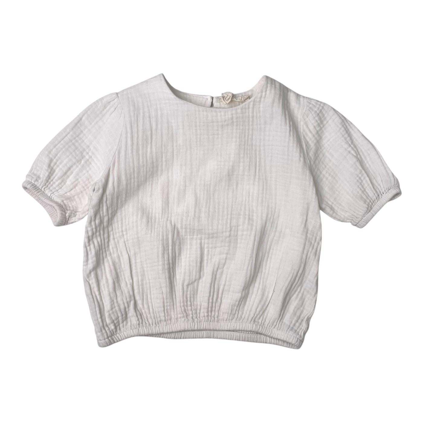 Kaiko muslin shirt, white | 74/80cm