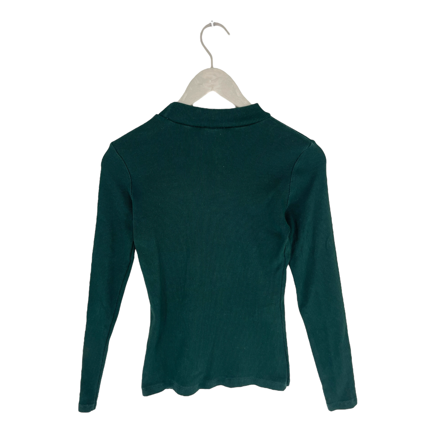 Aarre rib shirt, emerald green | woman XS