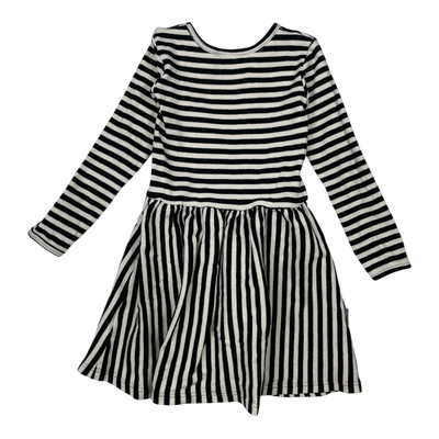 Metsola rib dress, stripe | 110/116cm