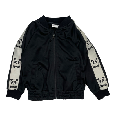 Mini Rodini track jacket, panda | 92/98cm