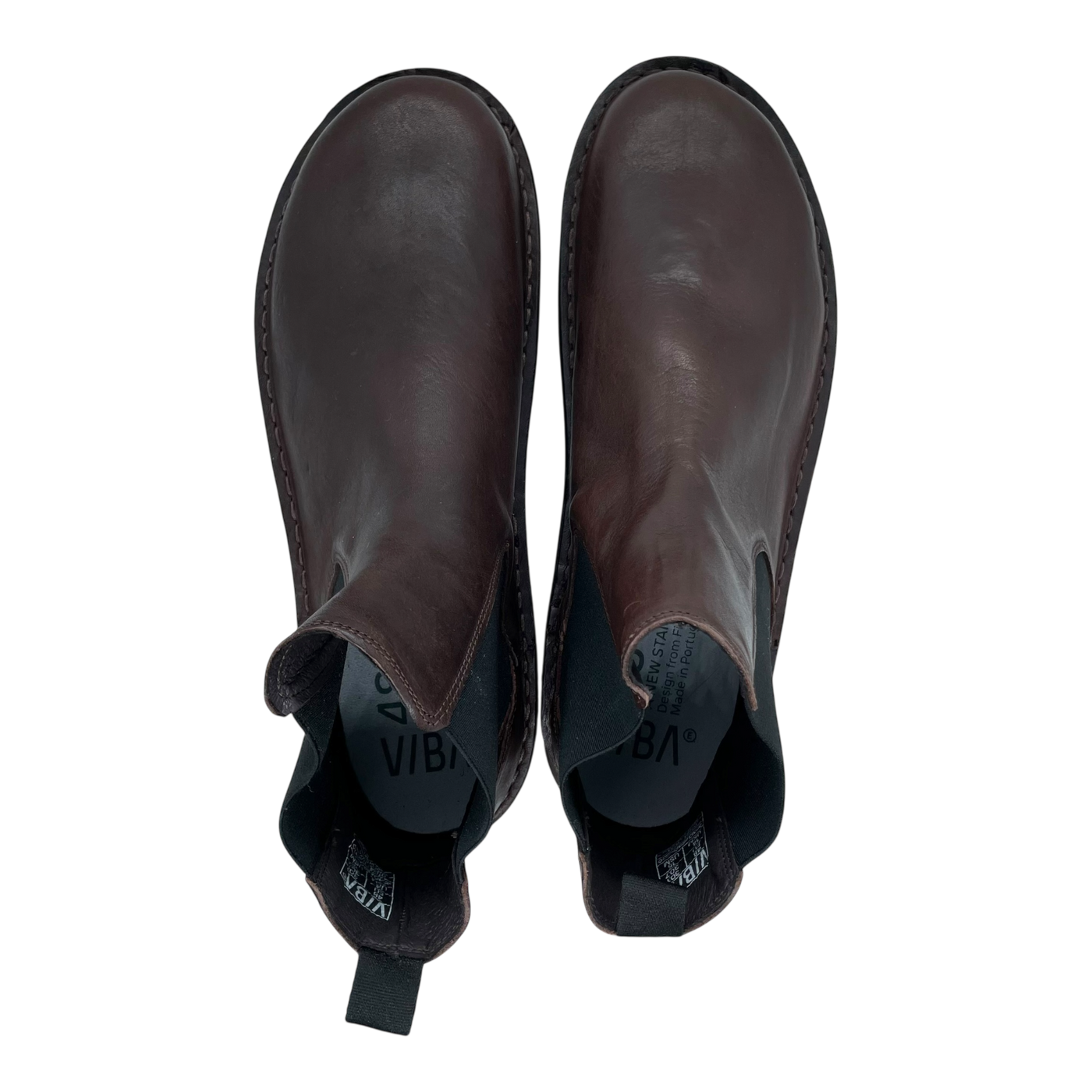 VIBAe Helsinki leather boots, cocoa brown | 48