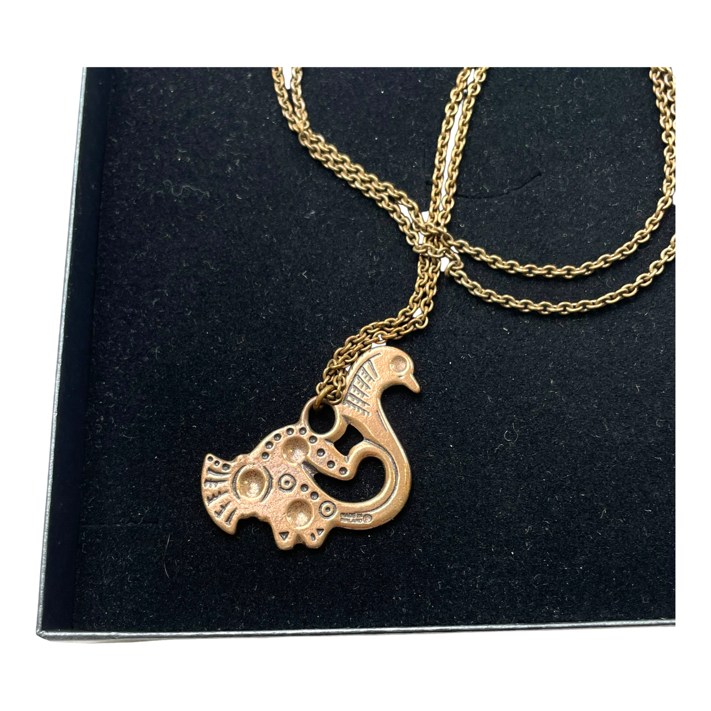 Kalevala Koru tampereen lintu necklace, bronze