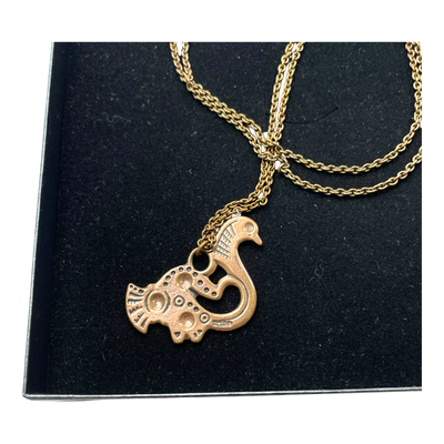 Kalevala Koru tampereen lintu necklace, bronze