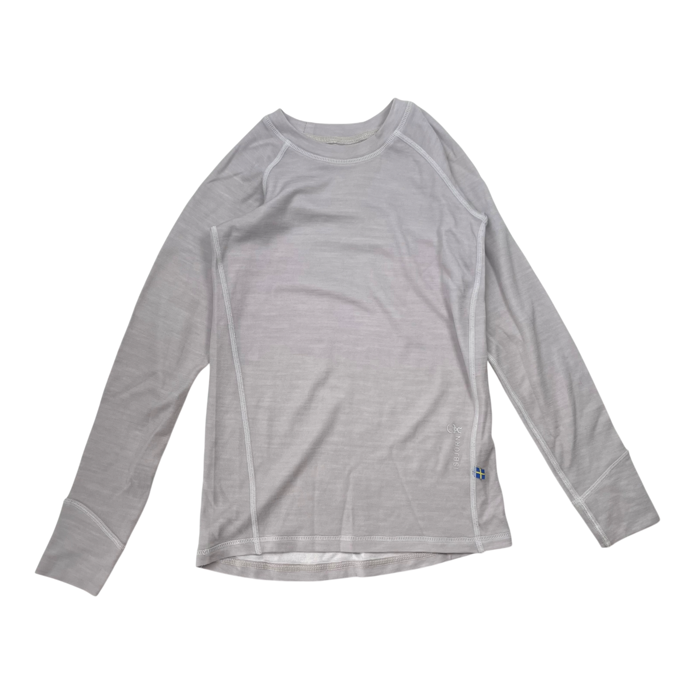 Isbjörn husky baselayer shirt, silver | 122/128cm