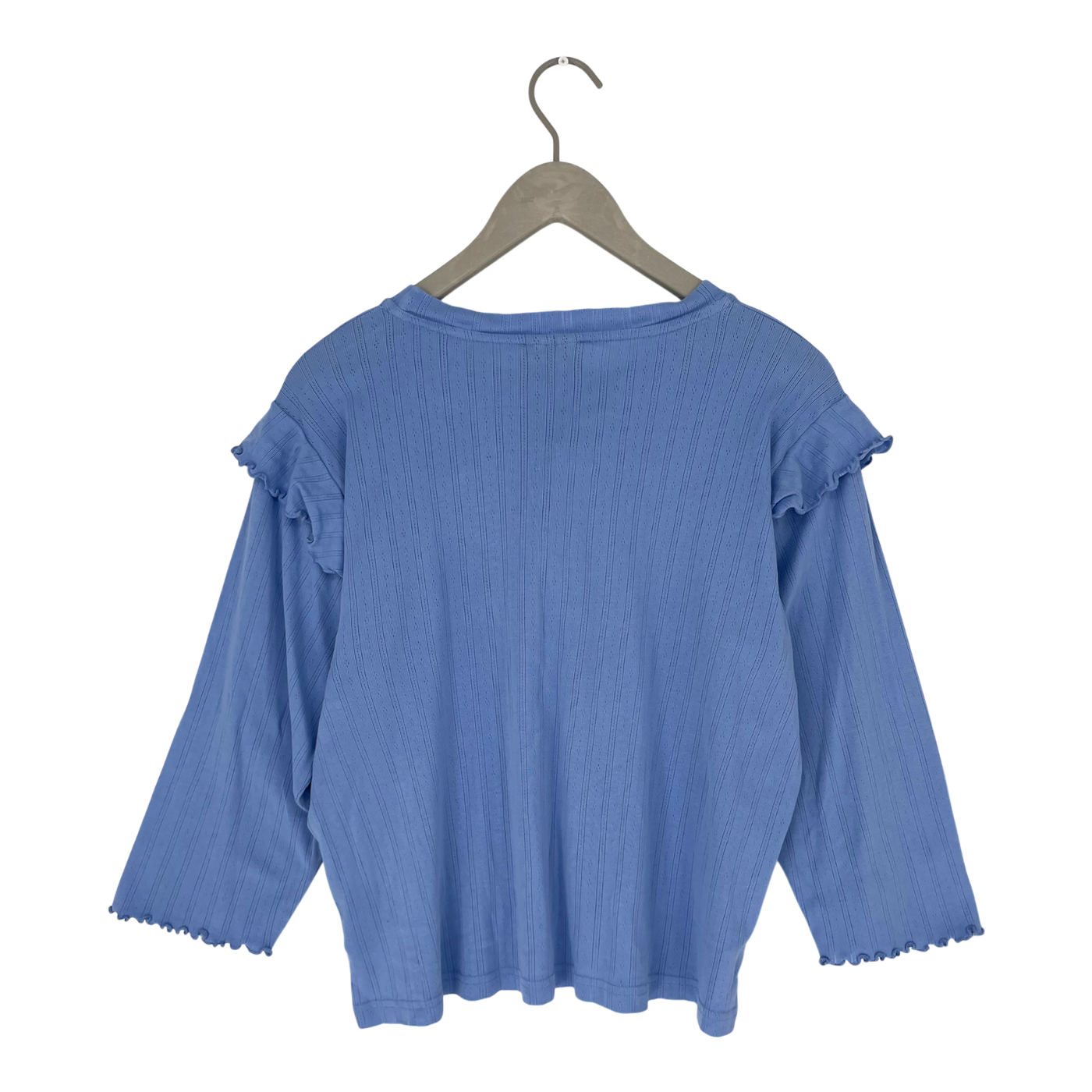 Aarre frill shirt, sky blue | woman S